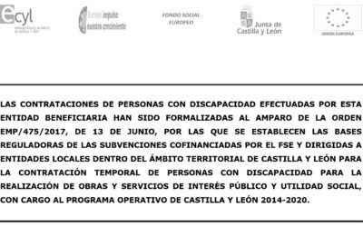 Contratación personas con discapacidad